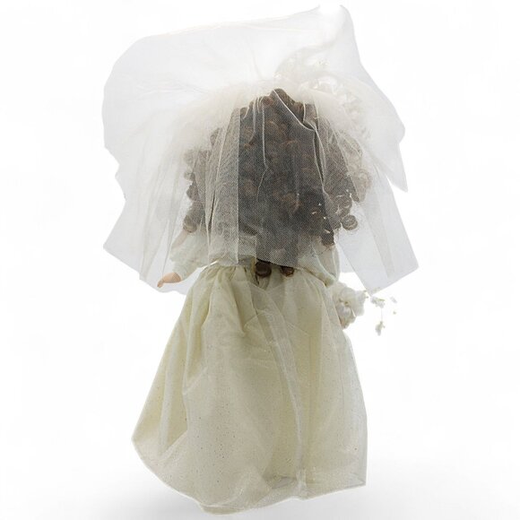 Collectors Choice Porcelain Bride Doll 16" With Stand - Picture 3 of 6